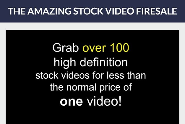 Amazing Stock Video Firesale