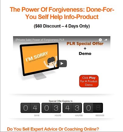 The Power of Forgiveness (High Quality PLR)