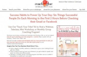 CoachGlue - Teach Your Tribe Success Habits