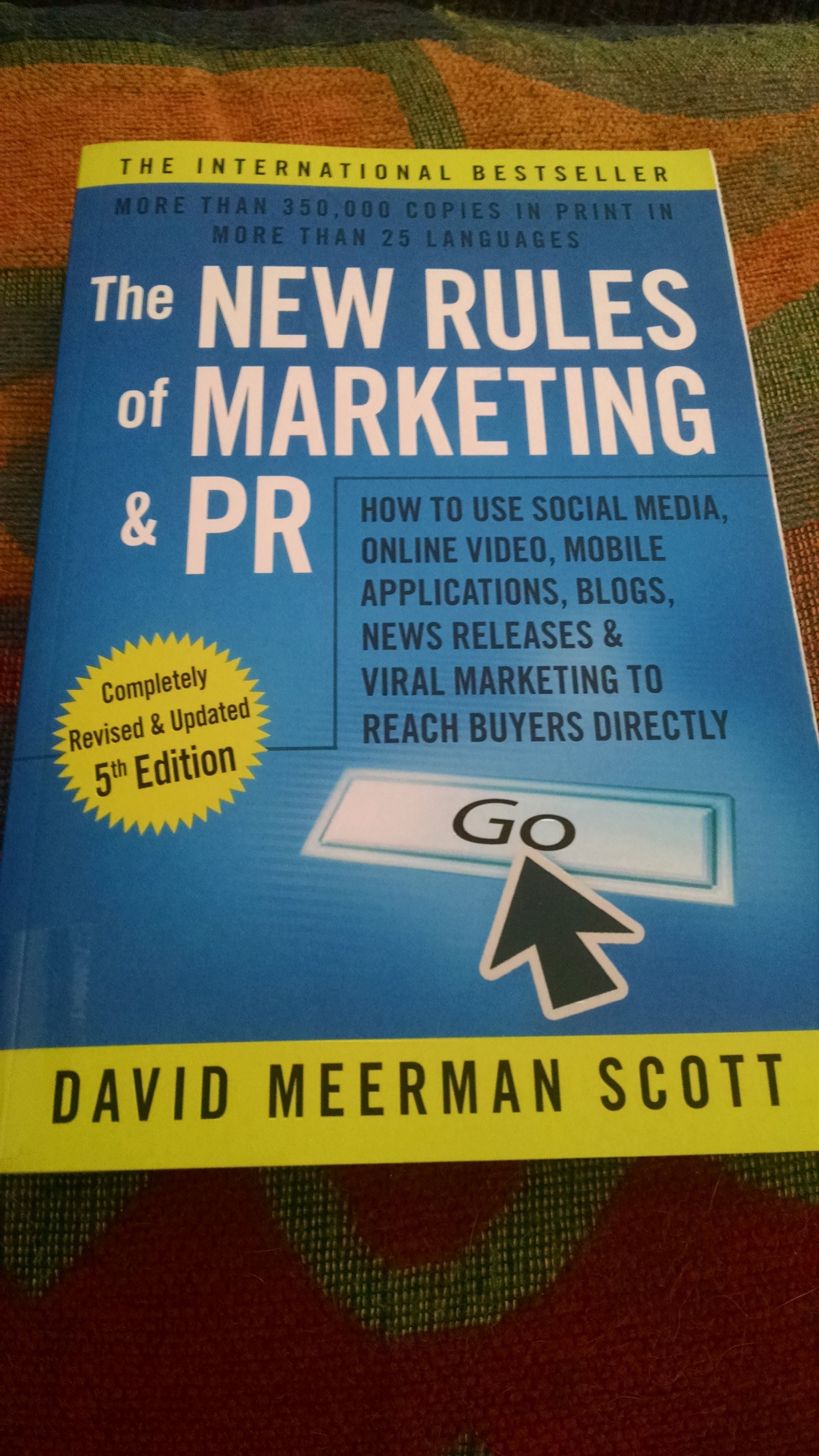 Just Got “The New Rules of Marketing & PR” Book