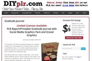 PLR Gratitude Journal
