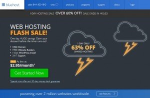 Bluehost Flash Sale August 17th