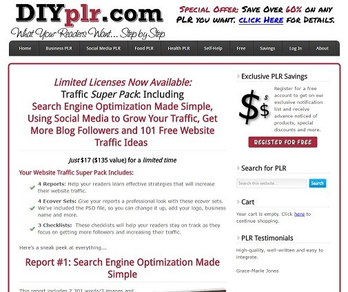 1 Week PLR Special:  Traffic Super Pack (4 Reports!) for $17!