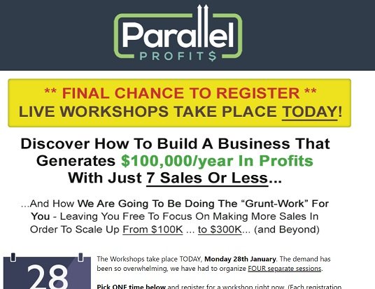 Live Workshop:  Make a Full Time Income with 7 Sales??