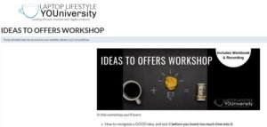 Ideas to Offers Workshop