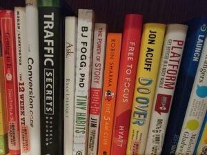 Business Books on my Bookcase