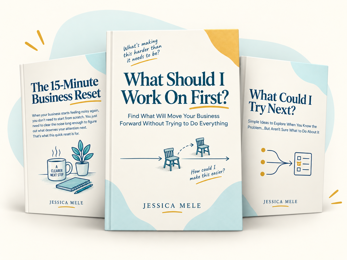 What Should I Work On First? workbook with both companion guides